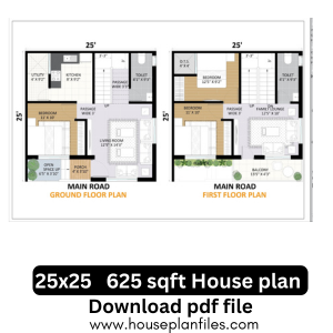 625 sqft house plan