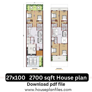 2700 Sqft Duplex House Plan