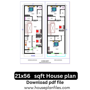21x56 Modern House Plan