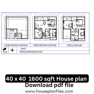 1600 Sqft floor Plan