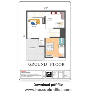 29x37 house plan